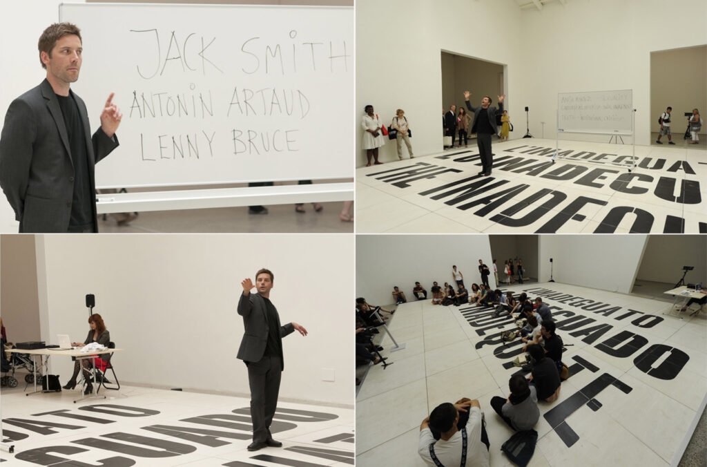 Performance de Dora García en la Bienal de Venecia, 2011