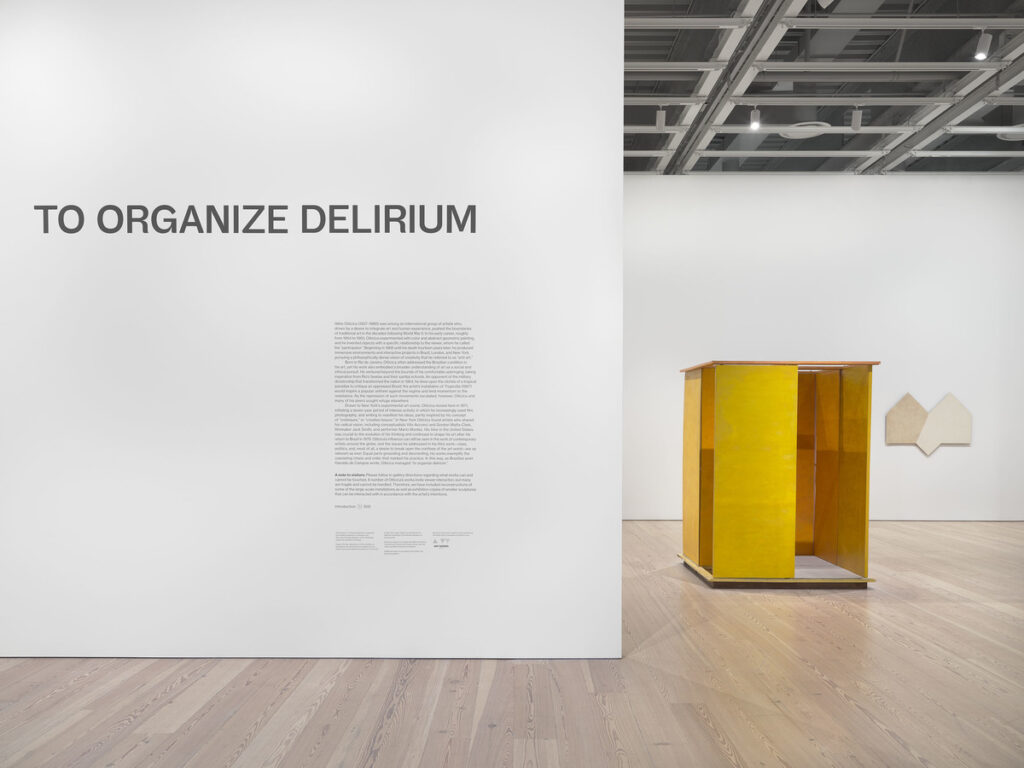 Vista de la exposición de Hélio Oiticica en el Whitney Museum of American Art